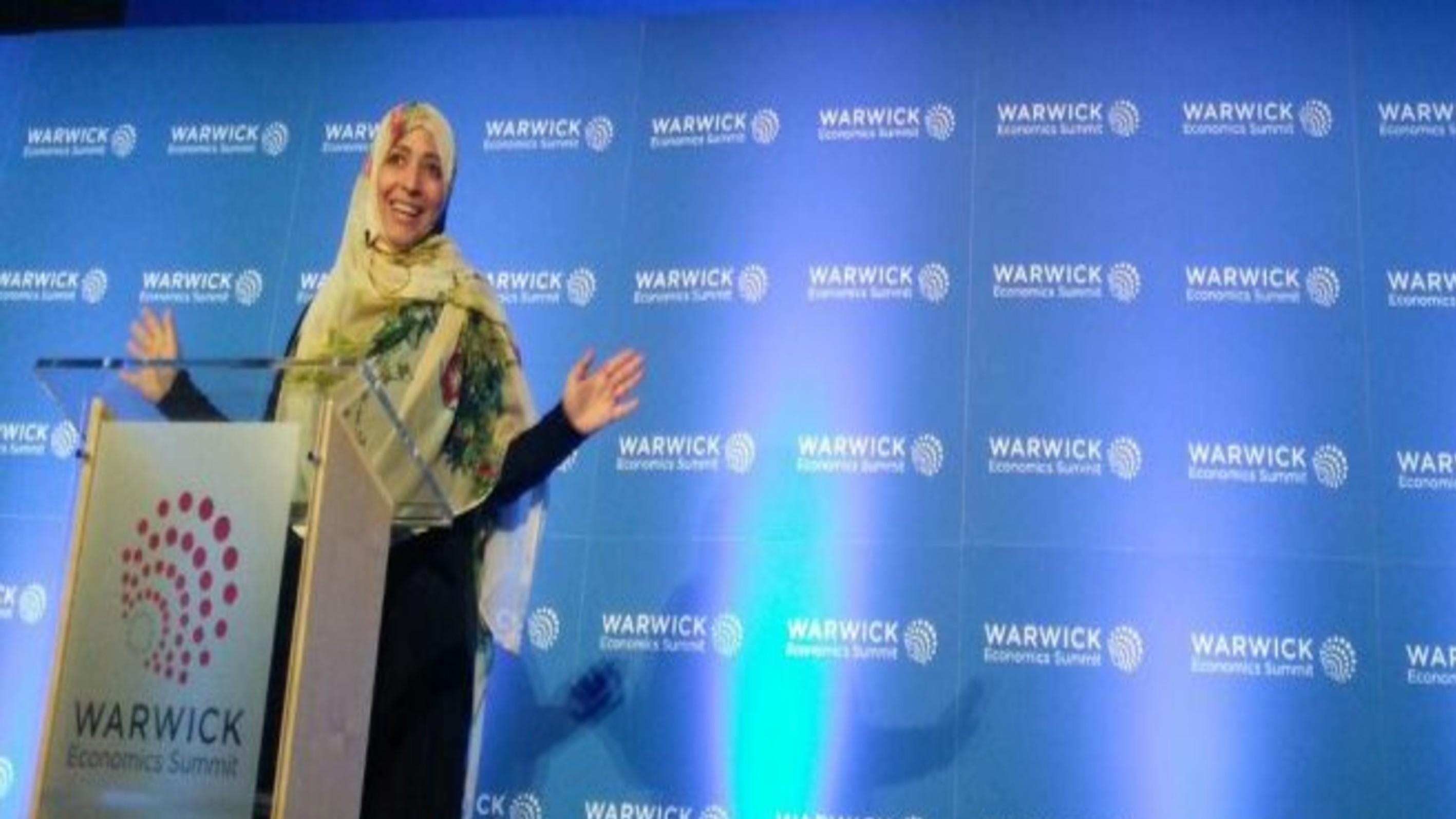 Tawakkol Karman at WES2018: The struggle for democracy and freedom